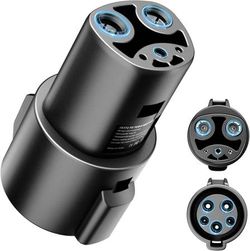 NEW J1772 to Tesla Adapter EV Charger Adapter for Model 3, Y, S, X, Cybertruck 80A/250V Quick Level 1 & 2 Charging Access Safety Certified