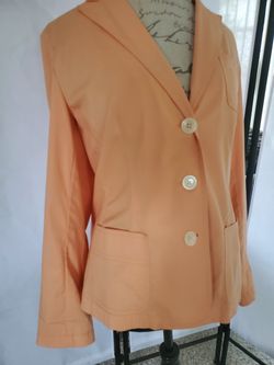 New Women's Jacket Light Orange. Size 14