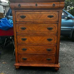 Vintage Upright Chest- 38”Lx18.5”Wx54.5”H