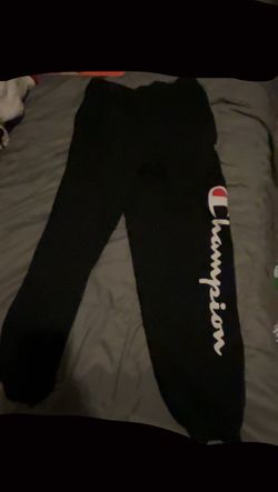 Black Youth Large Champion Sweatpants