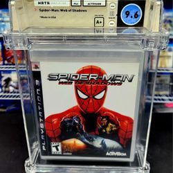 PS3 Spider-Man Web Of Shadows SEALED WATA GRADED 9.6 A +