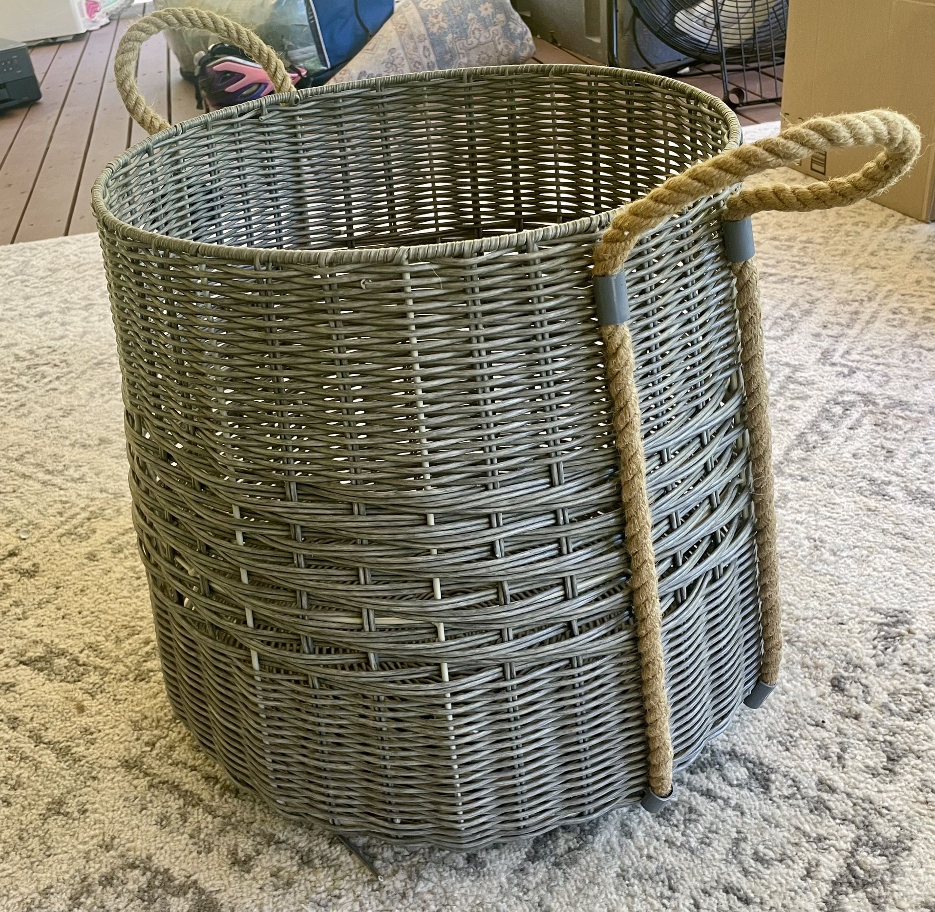 Brand New Large Wicker Waterproof Basket