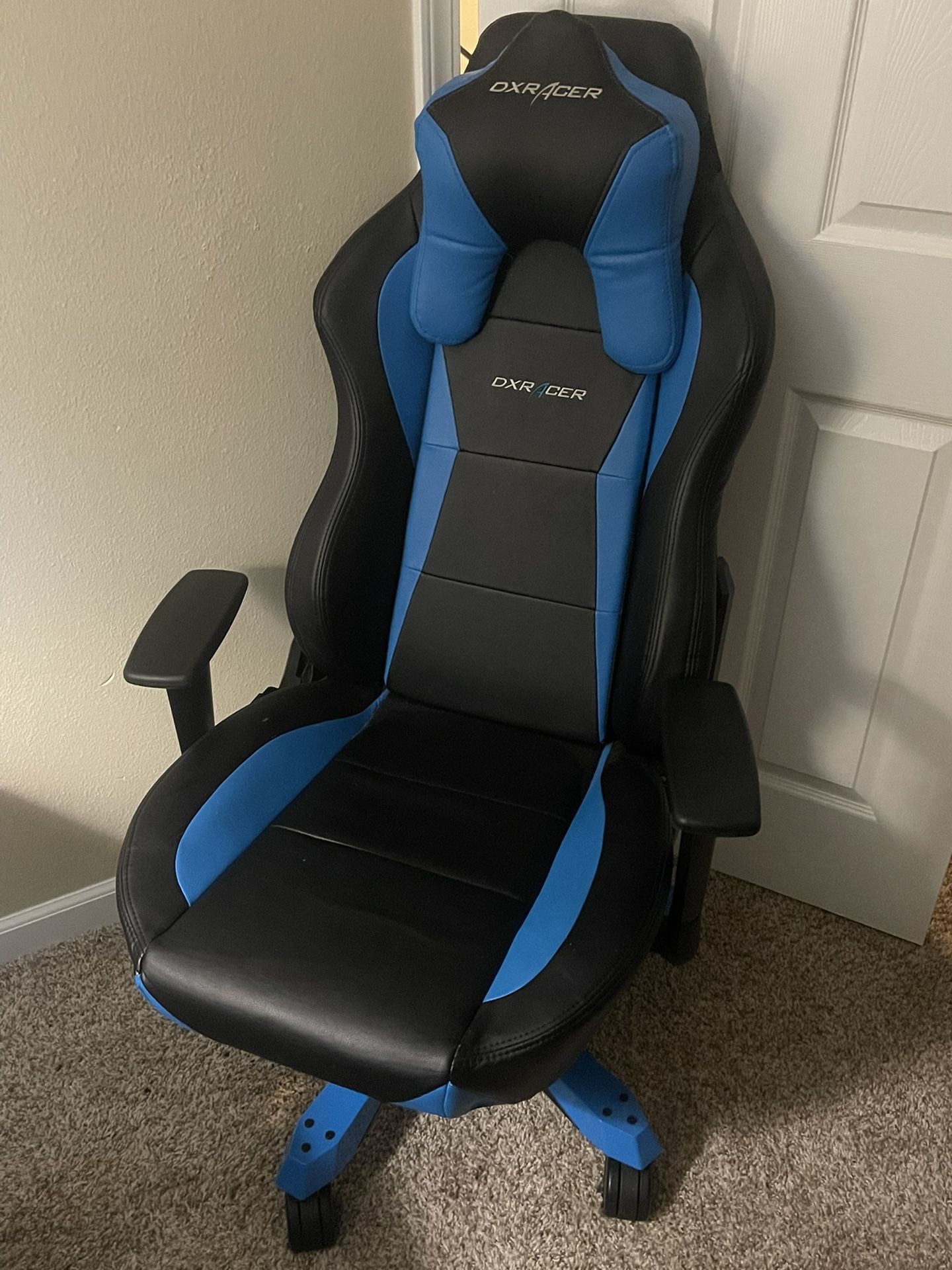 DX Race XL  Black/Blue Gaming Chair (New/Used 4 Times)