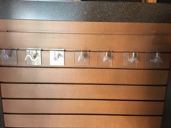 Slatwall panels for optometrist office