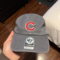 Chicago Cubs '47 Clean Up Charcoal Adjustable Hat
