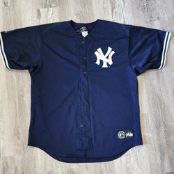 Vintage Majestic BERNIE WILLIAMS No. 51 NEW YORK YANKEES Button-Down (XL) Jersey