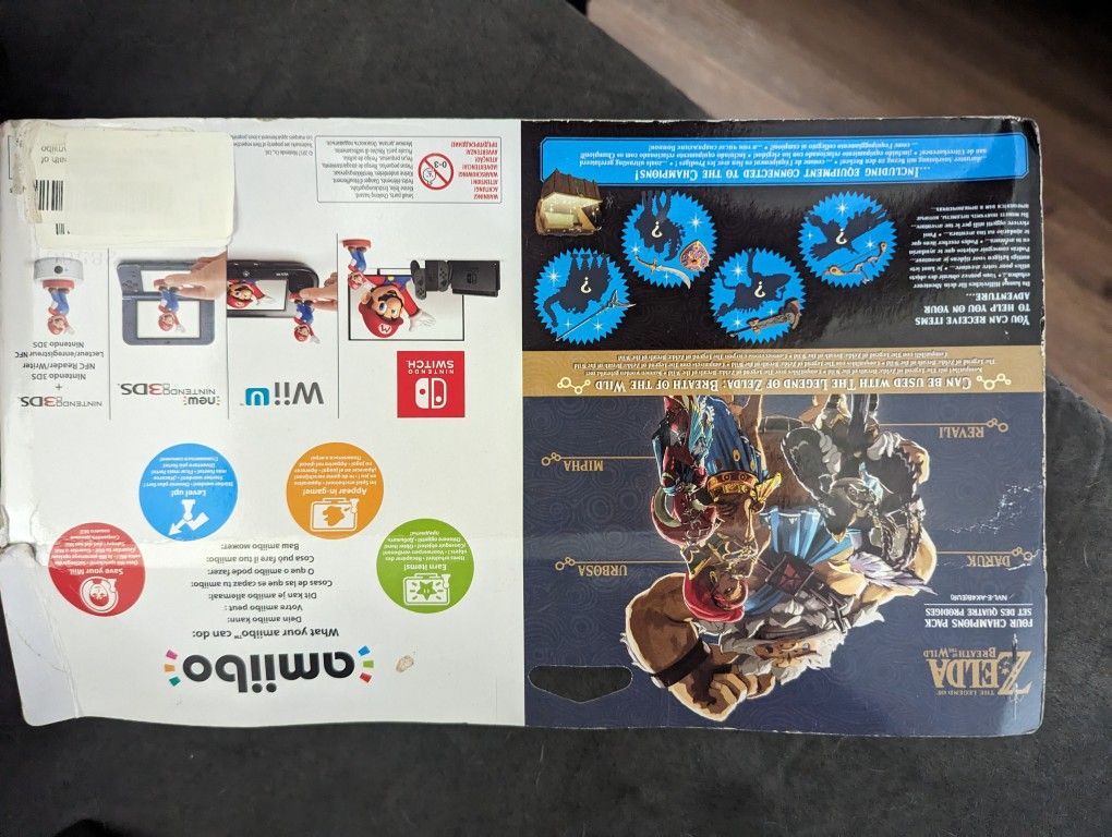 Zelda Breath Of The Wild 4 Pack Amiibo