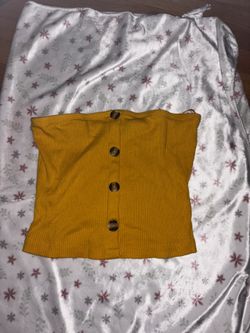 Mustard Ladies Halter Top 🧡