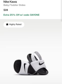 New Toddler Nike Slides size 8c