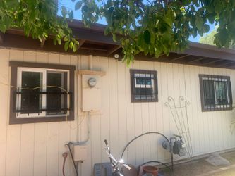 Window safety bars and barbecue