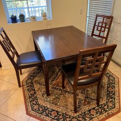 Dining table & 3 chairs set $80