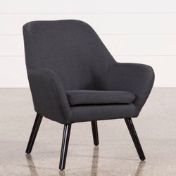 2021 Living Spaces Mercury Dark Grey Accent Chair