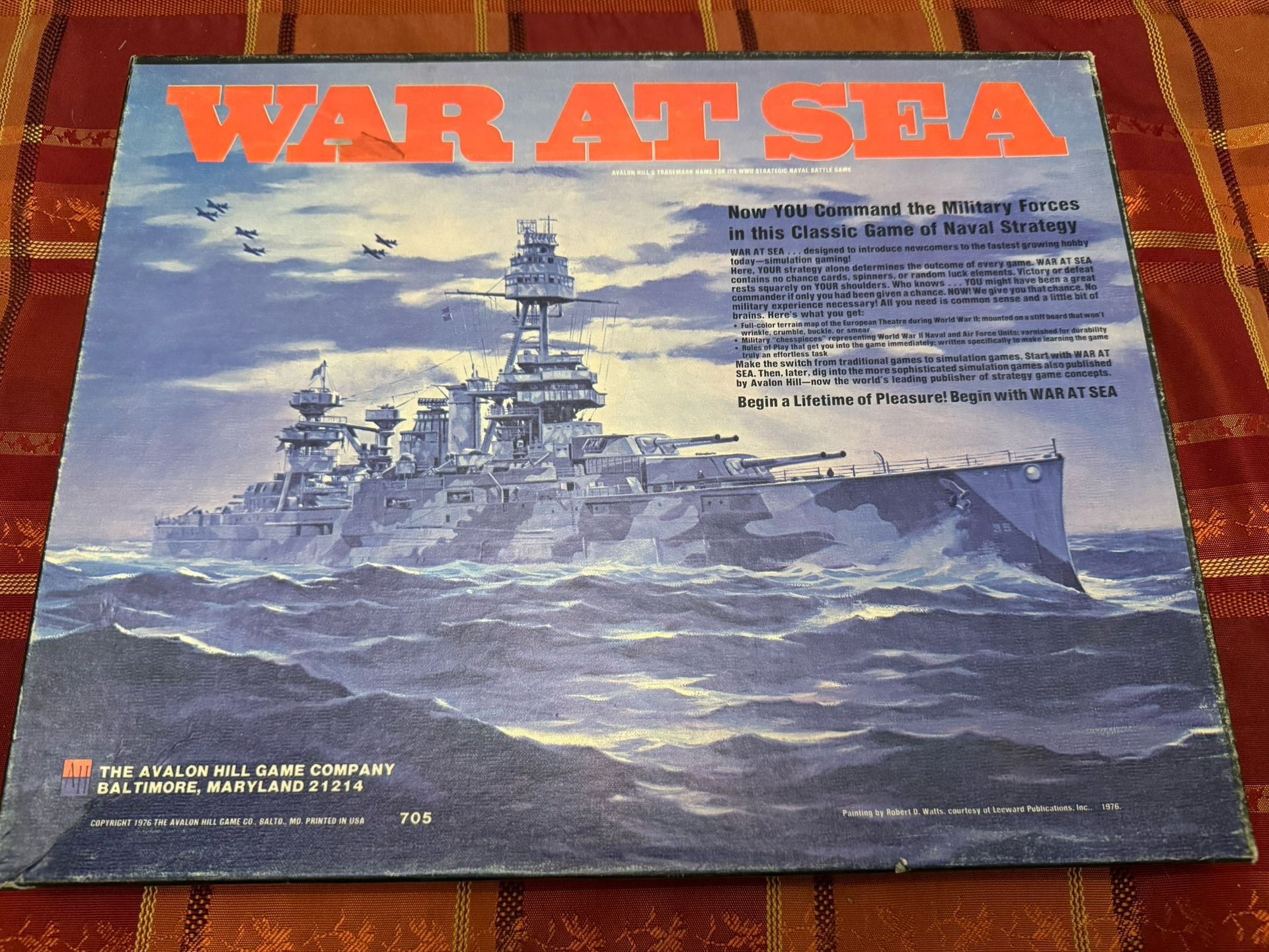 Avalon Hill War At Sea 2nd Edition, 1976 NEW