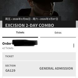 Excision 2-day pass The Forum Los Angeles