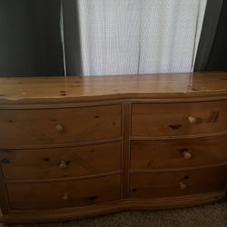  Dresser - Solid Wood 6 Drawer Dresser 