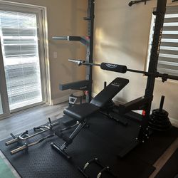 Weight Bench - Gym, Weights, Bars, Dip Bar