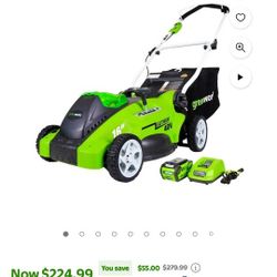 Greenworks 40-volt 16" Push Mower