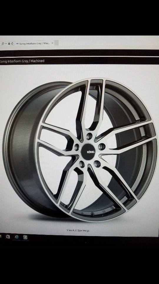 Konig Interform 20x8.5 5-114.30 pattern
