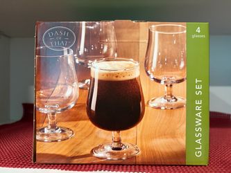 Glassware set  Belgian style 4 glasses