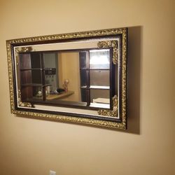 Antique Mirror with shelves