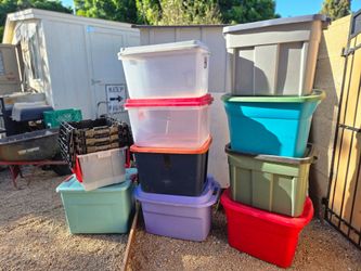 13 Storage Bins with Lids-64th St & Bell