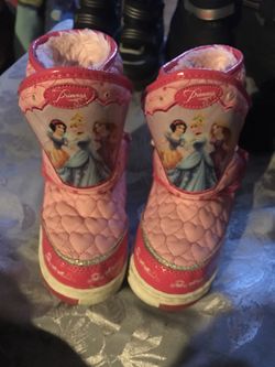 Disney Princess light up size 9 velcro boots