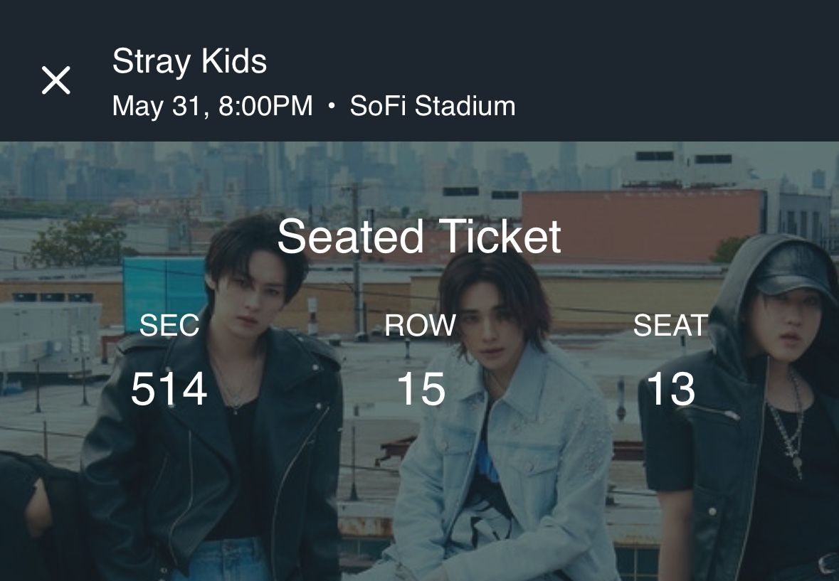 Stray kids Tickets SoFi Stadium