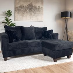 100 Black Sectional Reversible ❤️❤️