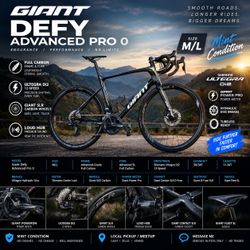 GIANT DEFY ADVANCED PRO 0 — FULL CARBON | ULTEGRA Di2 | POWER METER | CARBON WHEELS