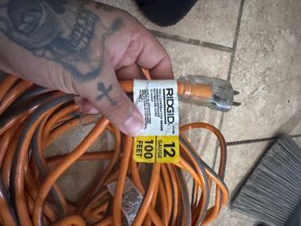 RIDGID 100 ft 12 Gauge Extension Cord