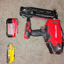Craftsman 16 Gauge Nailer With 20V  Lithium Battery 