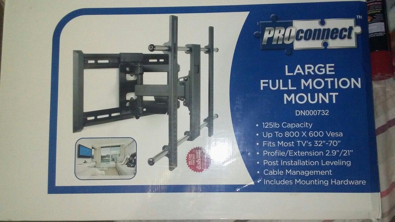 ProConnect Large Full Motion TV Wall Mount