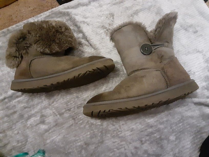 Gray Ugg Australia Booties Size 11