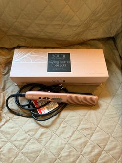 rose gold heat styling comb