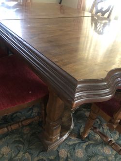 Solid wood table