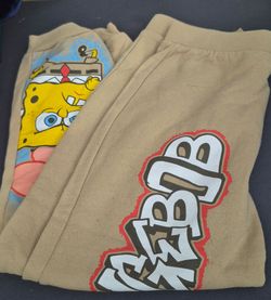 Boys spongebob  sweat pants  size  14/16