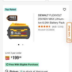 DEWALT FLEXVOLT 20V/60V MAX