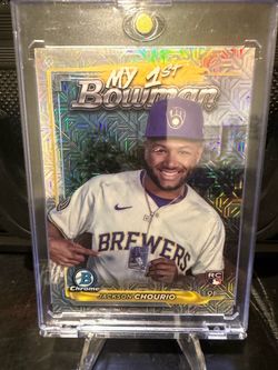 Jackson Chourio Bowman Chrome My 1st Bowman RC