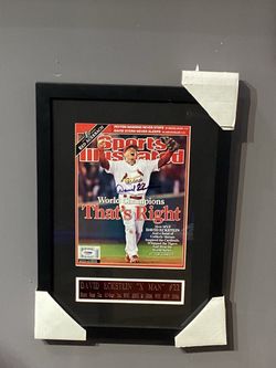 David Eckstein Signed Sports Illustrated Framed Cover