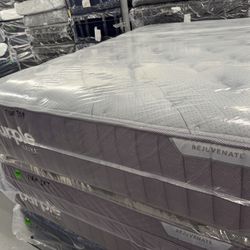 QUEEN SIZE PURPLE LUXE REJUVENATE MATTRESS & BOX SPRING BED SET