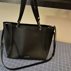 black tote by Calvin Klein