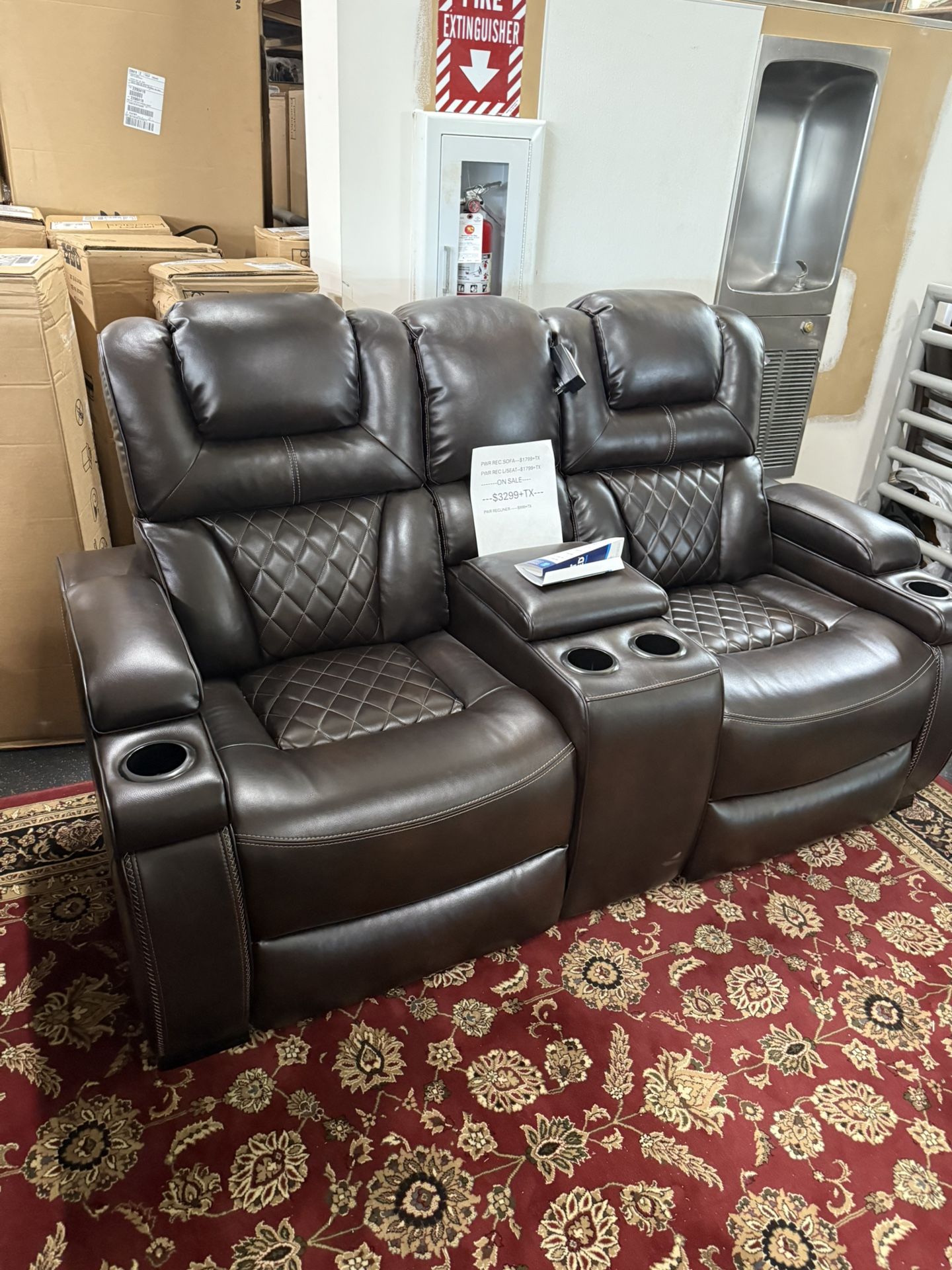 Power Reclining Love Seat On Clearance 