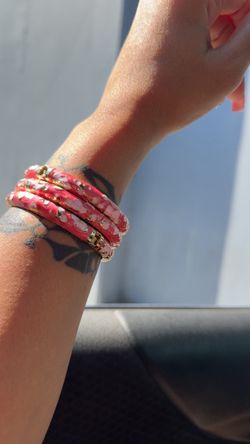 Pink Flower bracelets $5 each
