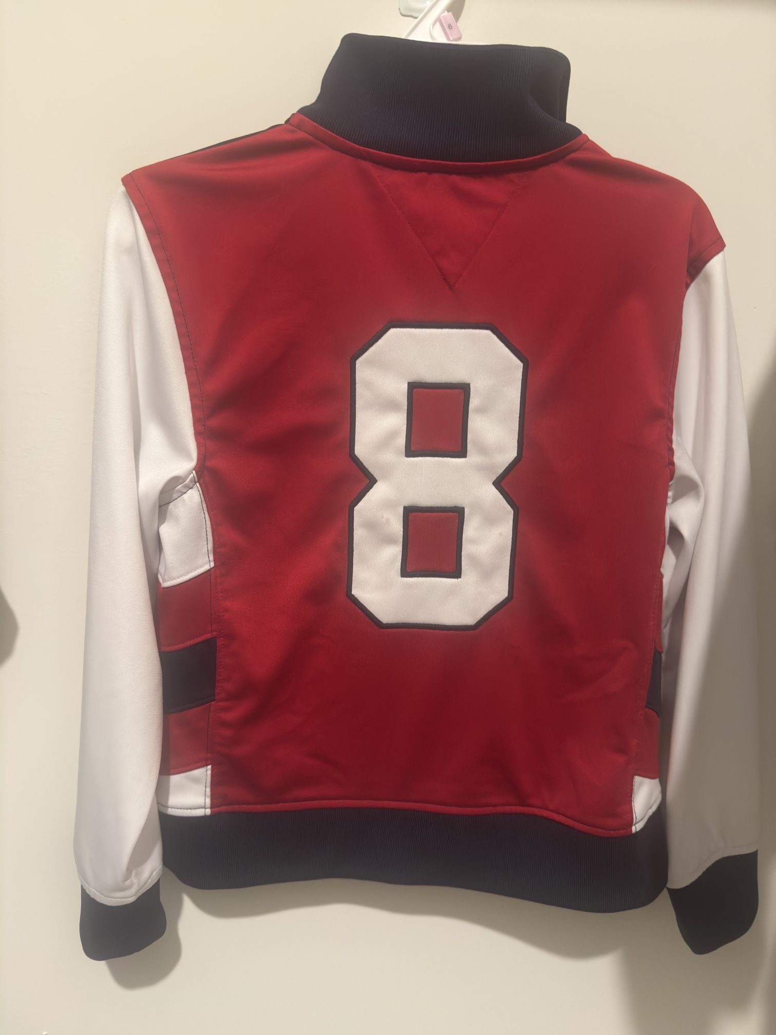 Tommy Hilfiger USA Red, White & Blue Zip-Up Jacket – Size (8) – Sporty Style