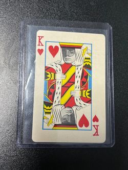 1966 Green Hornet Playing Cards Bruce Lee - King of Hearts