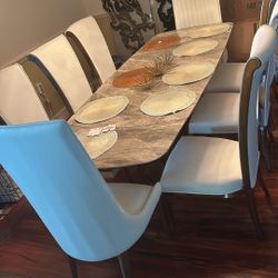 Beautiful Eight Chair Dining Room Set (OBO)