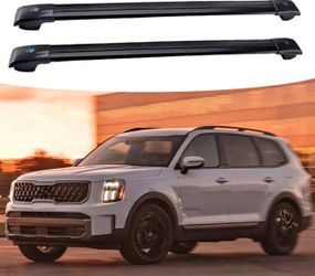 New in the box universal 2PCS Cross Bar Roof Rail Rack Lockable （Black） (B105)