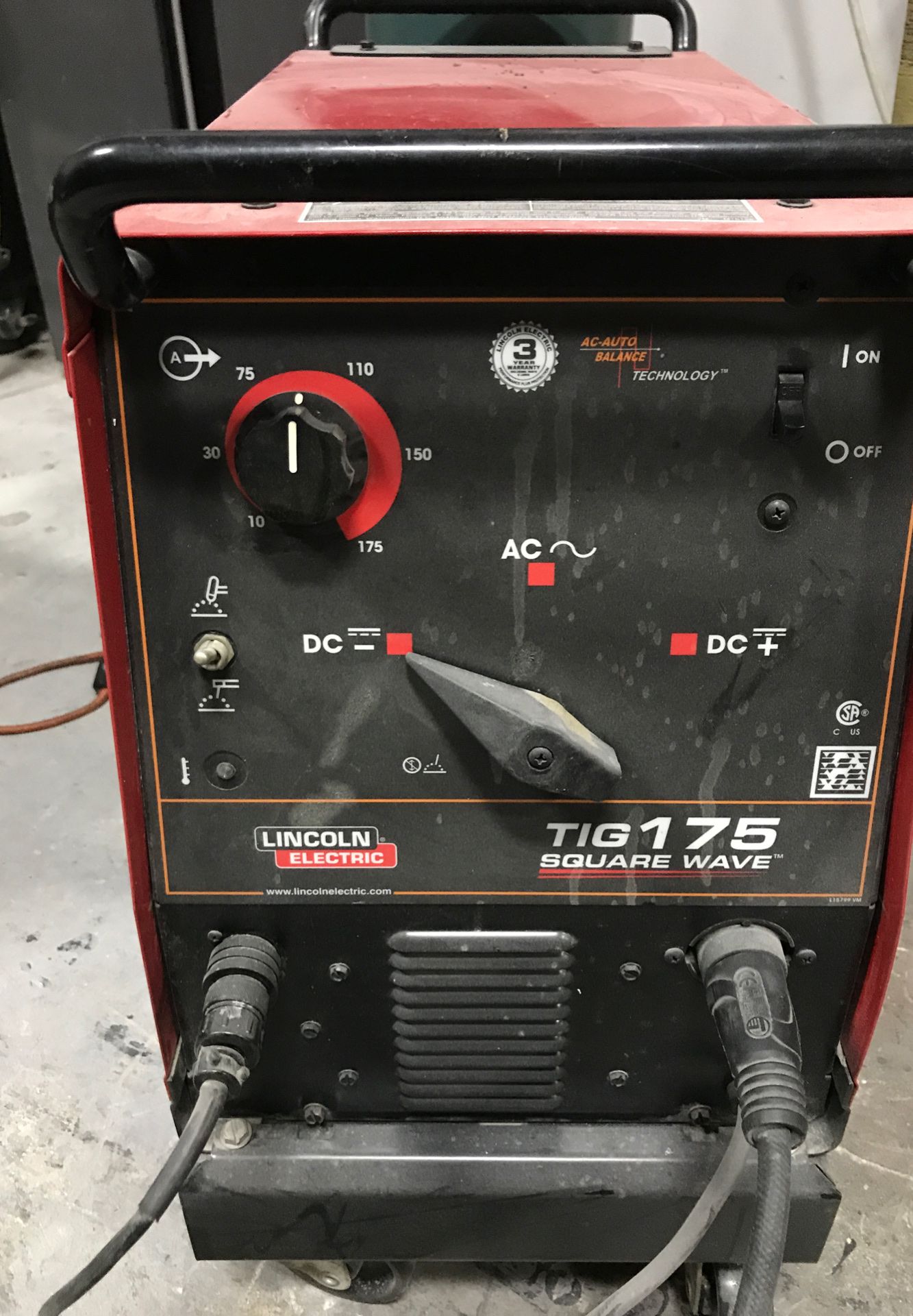 Lincoln electric square wave TIG 175 welder
