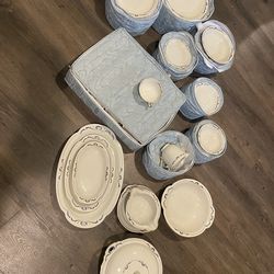 87 piece antique china set konigl pr tettau bavaria germany gold trim