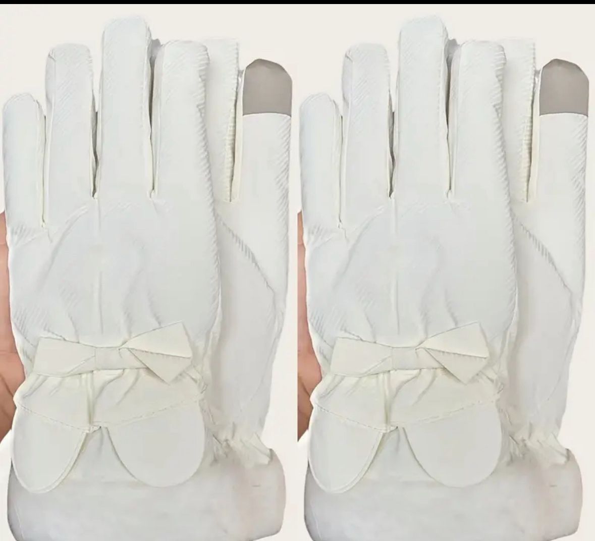 New Disney Mickey Ears Winter Fleece Warm Outdoor Windproof Non-slip Gloves ligh